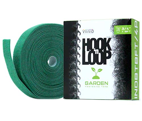 VViViD Hook N’ Loop Self-Adhesive Garden Management Strips (3/4″ x 18′ Roll)