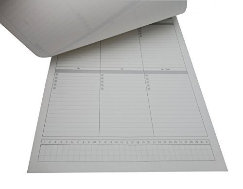 EIKS A4 Size Daily Schedule Planer Pads Planning Organizer Tear-Off Sheets for Dates Notes (Weekly) - Thumbnail 2