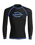 DIVE & SAIL Rash Guard Men Long Sleeve UPF 50+ UV Protection Swimsuits Top