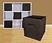 Sodynee® Foldable Cloth Storage Cube Basket Bins Organizer Containers Drawers, 6 Pack, CHOCOLATE