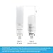 Silverlite [Plug&Play] Lengental 5w(13w CFL Equivalent) LED Stick PL Bulb GX23-2 Pin Base, 550LM, Cool White(5000k), Driven by 120-277V and CFL Ballast, UL Classified, 2 Pack