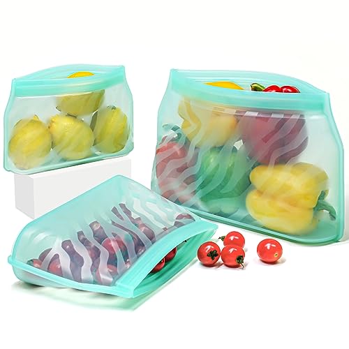 AECHY Silicone Bags Reusable Storage Reusable Food Storage Bags
