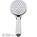 High Flow Handheld Shower Head - Great Water Pressure In Hand Held Showerhead - Indoor And Outdoor Modern Bath Spa Fixture - Aqua Elegante - Chrome