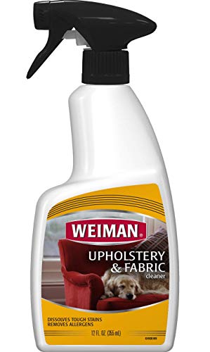 Weiman Fabric Upholstery & Fabric Cleaner-Removes Tough Stains & Odors-12 Fl. Oz