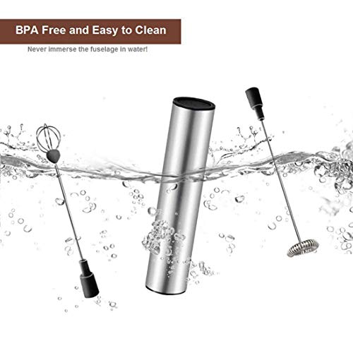 Elektrischer Schneebesen, Milchaufschäumer Handkaffeeschäumer Elektrischer Schneebesen, wiederaufladbarer USB… – Bild 4