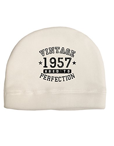 TooLoud 60th Birthday Vintage Birth Year 1957 Adult Fleece Beanie Cap Hat