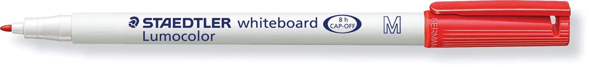 STAEDTLER Lumocolor Whiteboard Marker, Red, Medium Tip
