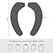 Sinland Washable Toilet Seat Warmer Toilet Seat Cover Cushion Pads (Beige+Grown+Coffee)