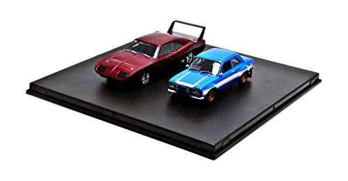 Greenlight 1969 Dodge Charger Daytona and 1974 Ford Escort RS 2000 Mkl The Fast and The Furious Movie Diorama Set 1/43 by 86251