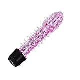 Crystal Prickly Shock AV Barbed Spike Vibrator Stick Rod for Women, MLSice Female Vaginal Stimulator Masturbation Massage Stroker Magic Wand Clitoral G Spot Dildo Vibrators - Pink