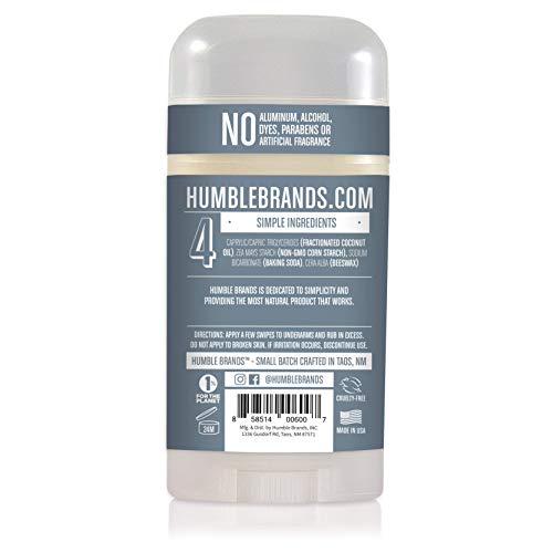Humble All Natural Deodorant, Aluminum and Paraben Free, Cruelty Free