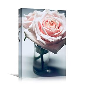 signwin Canvas Wall Art Pink Petal Closeup Bedroom...