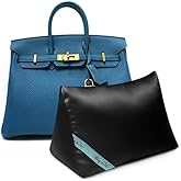Bag-a-Vie Purse Shaper Pillow Insert - Black - Luxury Handbag Shaper Insert for Women's Purses - Handbag Custom Pillow Purse Accessories for Birkin 25