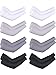 8 Pairs Unisex Ice Silk Arm Sleeve Sun Protection Cooling Sleeves for Men Women Kid Tattoo Cover Up Riding Outdoor (Black, White, Grey, Dark Grey, Adult Size)