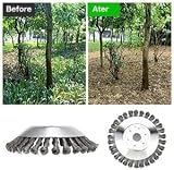 YUET 8'' Grass Trimmer Strimmer Head 24.5mm Replacement Wire Brush Wheel view 6