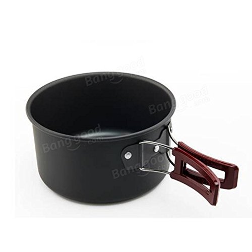 Bivouacking - Sports & Outdoor - 2-3 Persons Picnic Pot Set Non-Stick Pots Pans Bowls Portable Outdoor Camping Hiking Cookware Cookware Tenting Portable Cooking Utensil Lawn Bowling - 1PCs