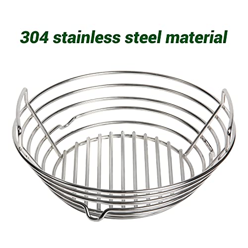 Vankey Charcoal Basket for Kamado Joe JR，Heavy Duty Stainless Steel