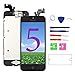 for iPhone 5 Screen Replacement (Black),Full Assembly with Home Button and Camera,Nroech i5 3D Digitizer Display Retina Touch Screen Including Repair Tool Kits + Screen Protector