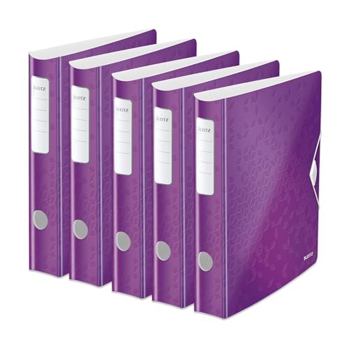 Leitz Wow A4 Folder, 65 mm, Purple