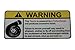 Toyota Warning Turbocharger, Warning decal, sticker