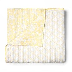 MARTHA STEWART Pamela Lemon Yellow Floral Queen