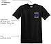 GunShowTees Back The Blue/Thin Blue Line America Flag Police Lives Matter Shirt, Large, Black