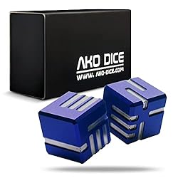 AKO DICE I - Blue - Custom Metal dice Version 1 by