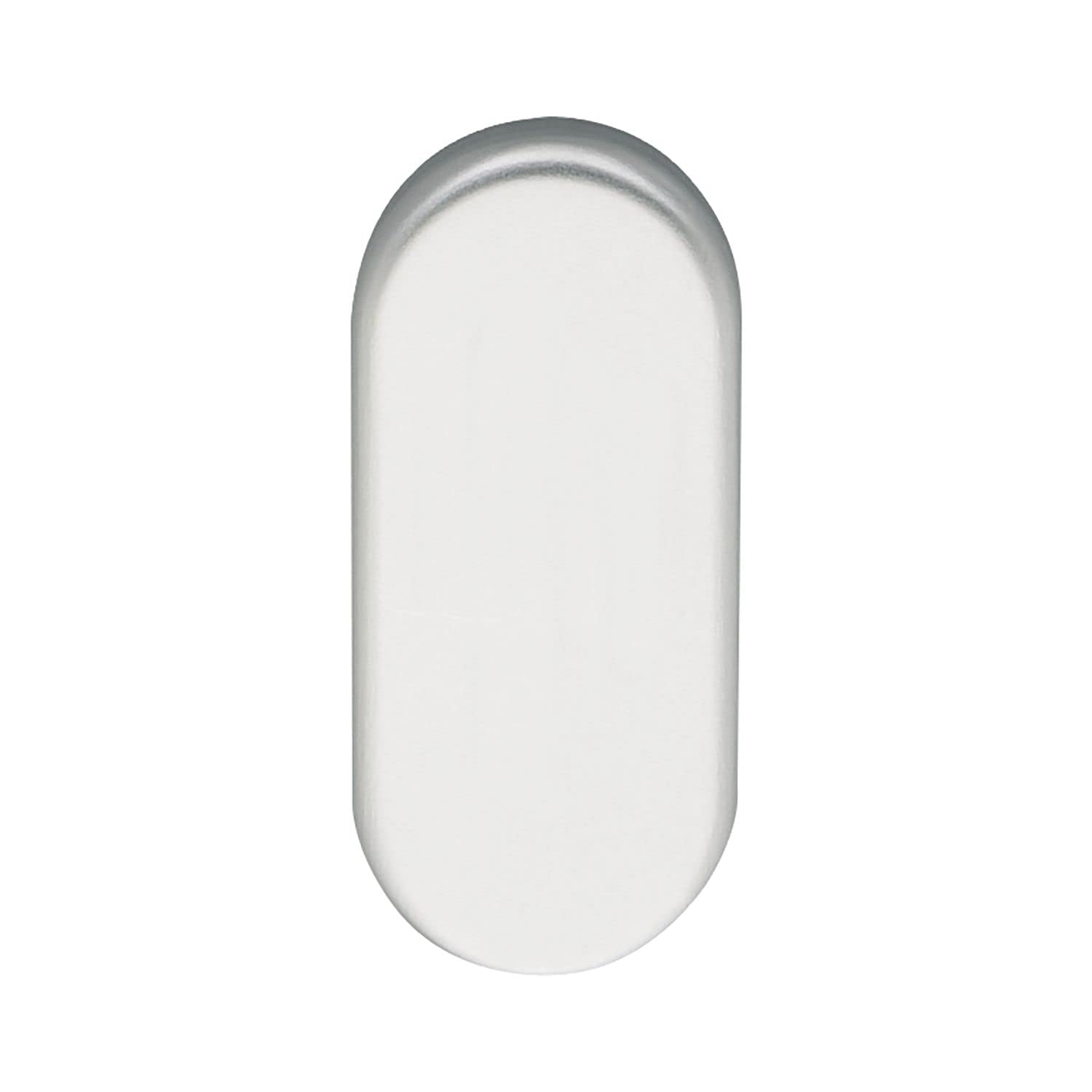 ECO 5030010247 Blind rosette BL, 70 x 33 x 7 mm, anodised aluminium Silver, stainlesssteel