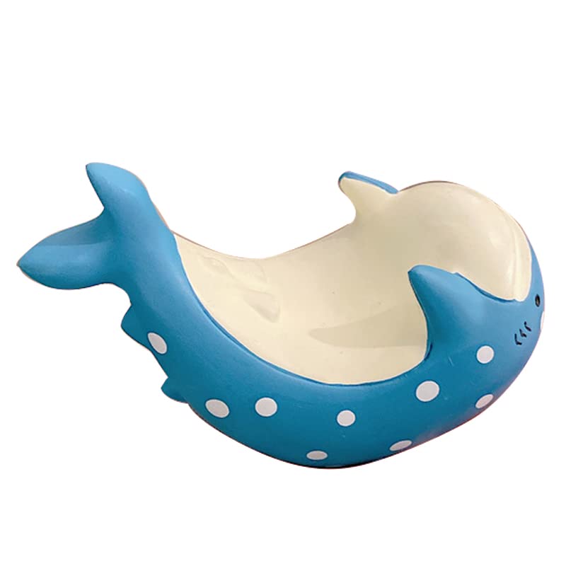 JCSMARTEC Cute Dolphin Whale Phone Holder, Resin Funny Creative Animal Desk Phone Stand Mount Accessories Free Your Hands Lovely Office Decor (Whale)