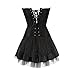 frawirshau Corset Dress Bustier Lingerie Corset Top and Steampunk Skirt Burlesque Costumes for Women Halloween Costume