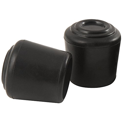 Softtouch  rubber leg tip (2  piece), 1-1/4" in, black