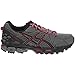 ASICS Men's Gel-Kahana 8 Trail Runner, Shark/Black/True Red, 8.5 M US