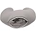 PackingPup - Cute Puppy Microbead Pillow - Convertible Travel Pillow (Cloud Grey)