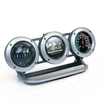 Bussola Multifunzione 3 In 1 Per Auto - Con Inclinometro, Termometro E Igrometro - Foto 13