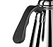 Flowtrol Stainless Steel Pour Over Coffee and Tea Kettle with Gooseneck and Ergonomic Heat Resistant Handle, 1 Liter