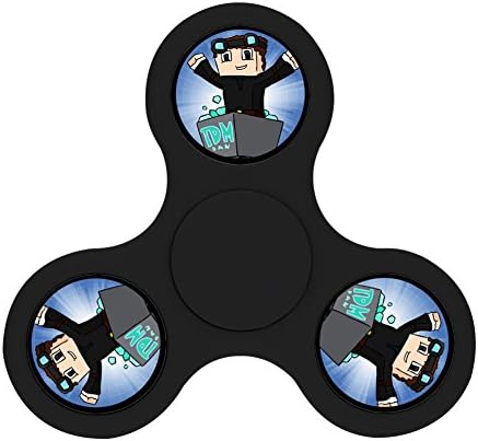 TOPFIRST Fidget Spinner Toy DanTDM TDM Logo Tri-Spinner High Speed Spin