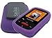 Silicone Skin Case Cover For SanDisk Clip Sport MP3 Player (Model SDMX24), Purple