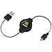 ReTrak Retractable Micro USB Cable, Black (ETCABLEMICBLK)