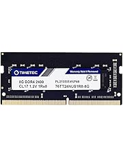 Timetec 8GB DDR4 2400MHz PC4-19200 Non-ECC Unbuffered 1.2V CL17 1Rx8 Single Rank 260 Pin SODIMM Laptop Notebook PC Computer Memory RAM Module Upgrade (8GB)