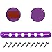 Side Door handle insert Grab Handle & Push Button Knobs Cover Trim For Jeep Wrangler JK JKU 2007-2018(Purple)