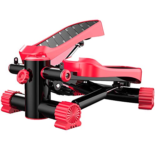 KENL-Stepper-Stair-Fitness-Women-ManMini-Stepper-Fitness-Cardio-Exercise-TrainerHeight-Adjustable-Stepper-Twisting-MachineStepper-Exercises-Equipment-LCD-MonitorRed