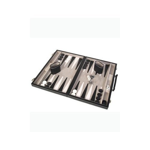 Backgammon Case Game, 12", Black