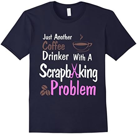 Men's Funny Scrapbooking Shirt 2XL Navy
