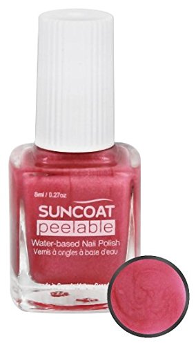 Suncoat - Polish & Peel Water-Based Nail Polish Pink Dahlia - 0.27 oz.