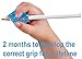 inTemenos Pencil Grip for kids with small hands - Control the Angle of Fingers - WRITE-IT-RIGHT Blue Moon Fish (4783)