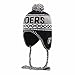 OTS NFL Oakland Raiders Men's Abenaki Sherpa Knit Cap with Pom, Team Color, One Size