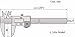 Mitutoyo ABSOLUTE 700-113-10 Digital Caliper, Stainless Steel, Battery Powered, Inch/Metric, 0-6