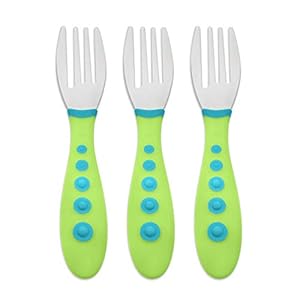 NUK First Essentials Kiddy Cutlery Forks, 3-Count (Color May Vary)