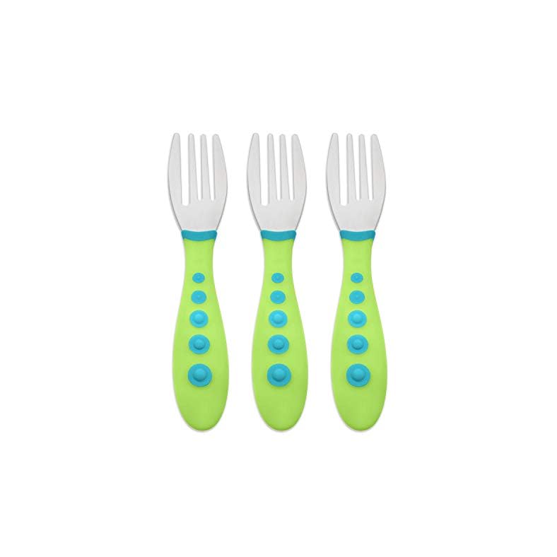 NUK First Essentials Kiddy Cutlery Forks, 3-Count (Color May Vary)