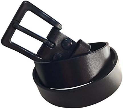 Metal Free Leather Belt 35 mm by Beep FreeโAirport Friendly Nickle Free Buckle